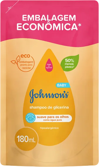 Shampoo Infantil Johnson's Baby Refil 180ml