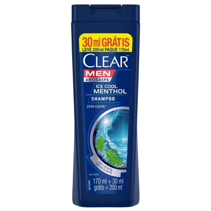 Shampoo Clear Men Ice Cool Menthol 200ml
