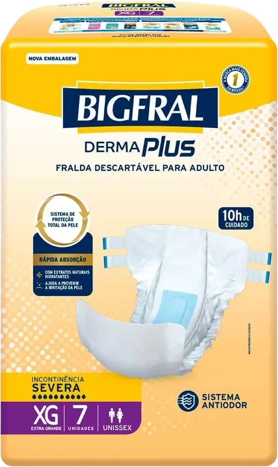 Fralda Bigfral Derma Plus Tradicional
