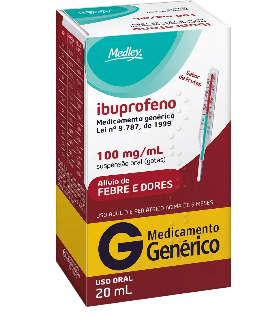 Ibuprofeno 100mg/ml Gotas 20ml