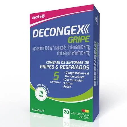 Decongex Gripe com 20 Cápsulas