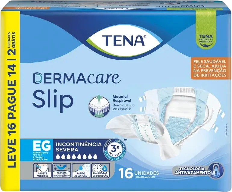 Fralda Tena Dermacare Slip