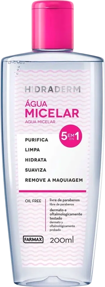 Água Micelar Hidraderm 5 Em 1 de 200ml