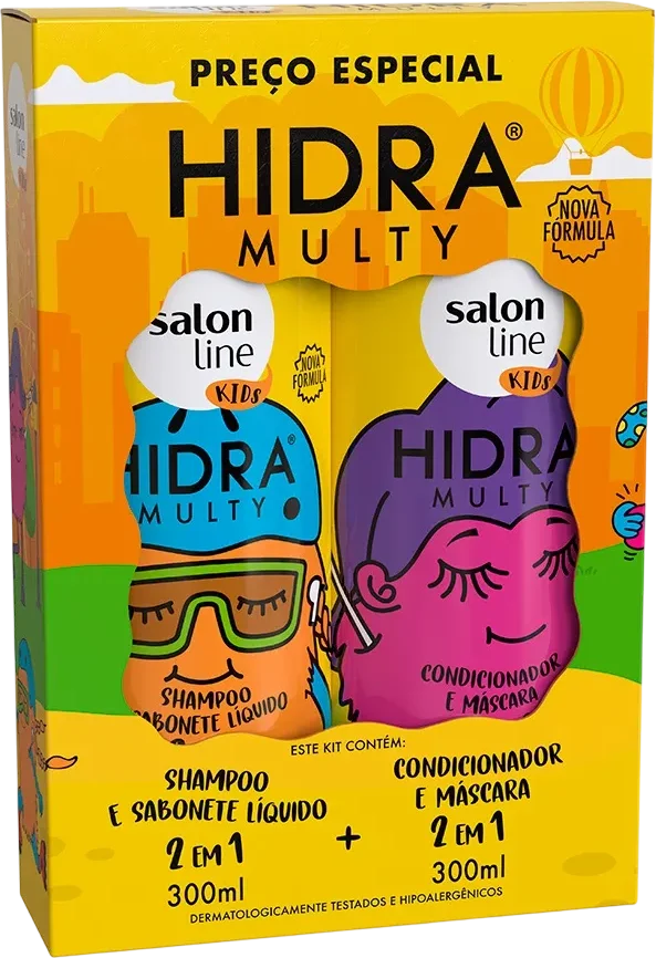 Kit Salon Line Shampoo + Condicionador 300ml Hidra Multy Kids