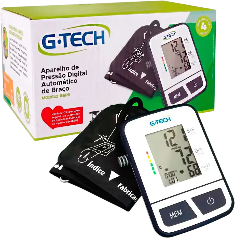 Aparelho de Pressão Digital de Braço G-Tech BPSP11-S