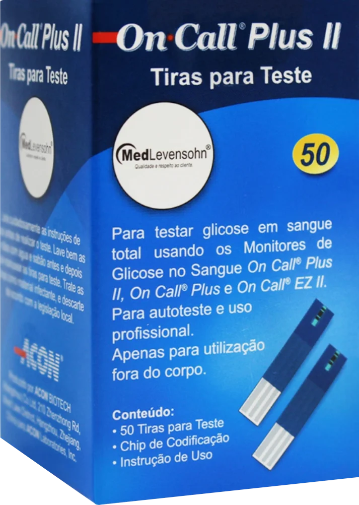 Tiras de Teste para Glicose On Call Plus II